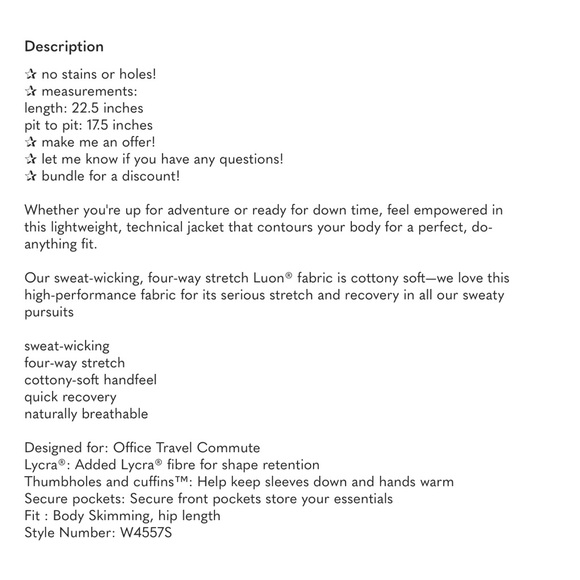 Lululemon Define Jacket Heathered Grey Sz 8 - Picture 11 of 11